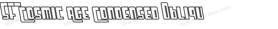 SF Cosmic Age Condensed Oblique字体转换